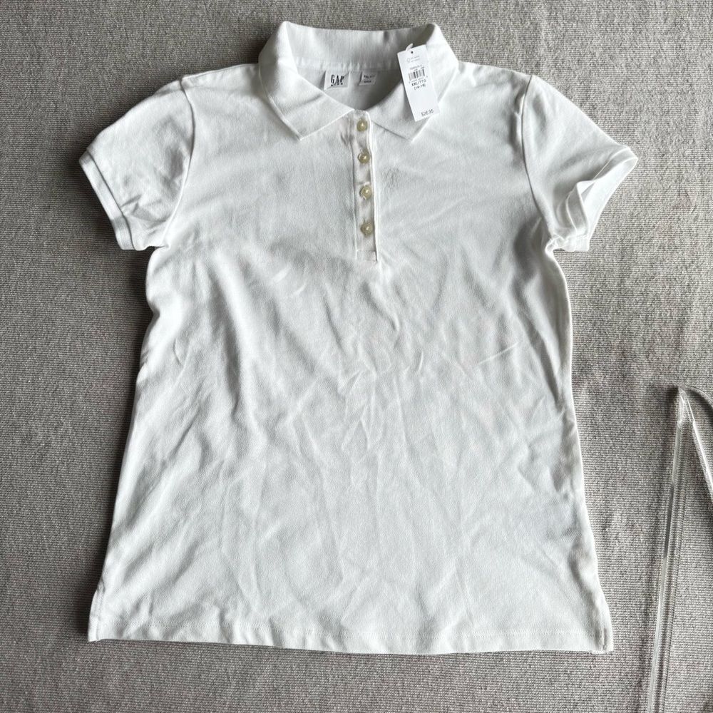 White Polo Shirt Gap Kids XXL